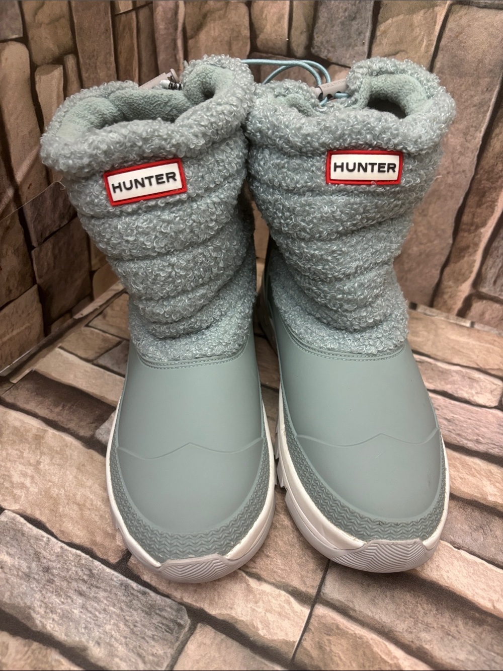 New Hunter Women's Insulated Sherpa Short Snow Boots Sz 9
